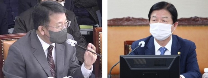 왼쪽 박상근 국장, 오른쪽 이종태 의원